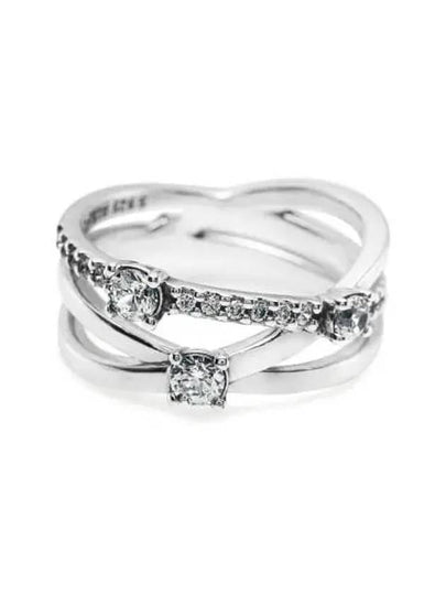 Sparkling Triple Band Ring Silver - PANDORA - BALAAN 2