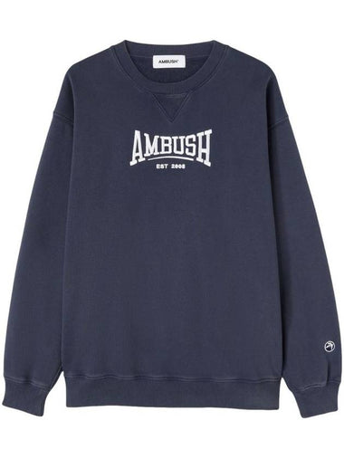 logo embroidered orGANNIc cotton sweatshirt BMBA001S24FLE0014501 - AMBUSH - BALAAN 1