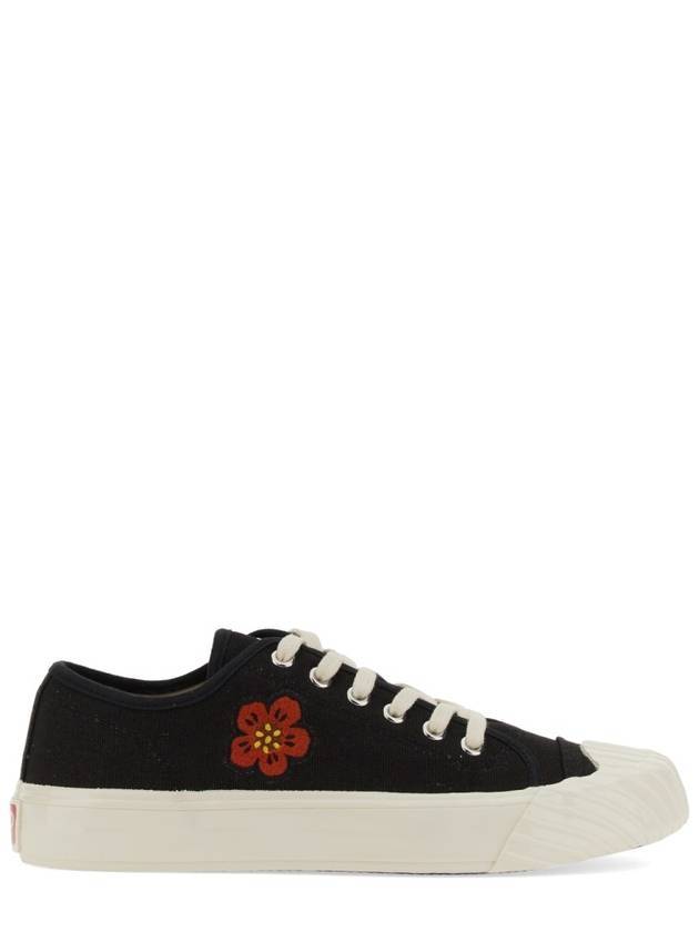 Shool Boke Flower Low Top Sneakers Black - KENZO - BALAAN 2