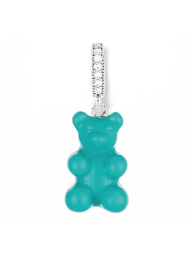 Nostalgia Bear Pave Pendant Mykonos Blue - CRYSTAL HAZE - BALAAN 1