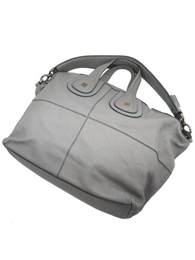 Givenchy BB05046012 Gray Calfskin Silver Nightingale Medium 2WAY - GIVENCHY - BALAAN 6