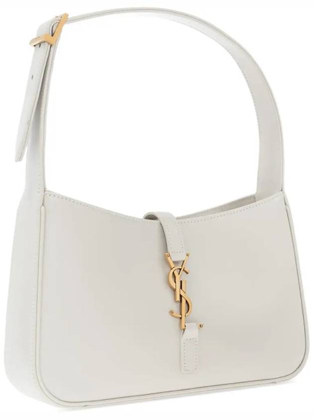 Le 5 A 7 Smooth Leather Hobo Shoulder Bag Blanc Vintage - SAINT LAURENT - BALAAN 5