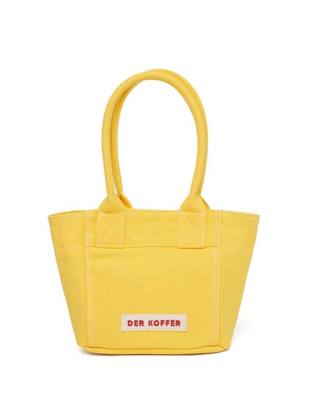 Shopper Canvas Mini Tote Bag Neon Yellow - DER KOFFER - BALAAN 1