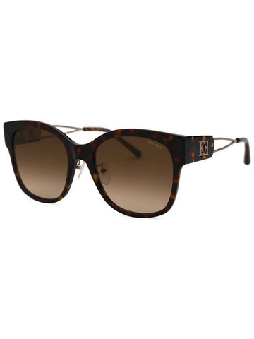 Escada SES D05G 0743 Officially imported square horn rimmed oversized women s luxury sunglasses - ESCADA - BALAAN 1