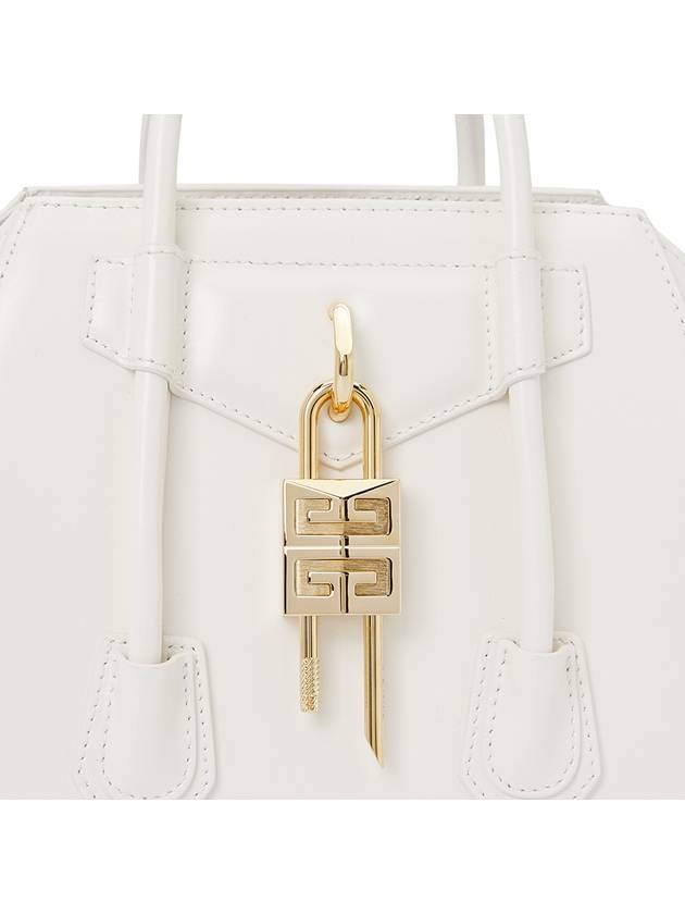 Antigona Lock Mini Cross Bag White - GIVENCHY - BALAAN 9