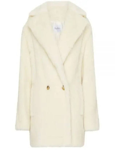 Espero Teddy Button Up Jacket White - MAX MARA - BALAAN 2