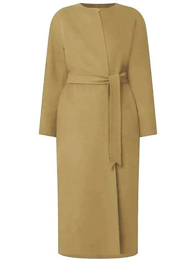 Abetone Cashmere Wrap Single Coat Beige - MAX MARA - BALAAN 2