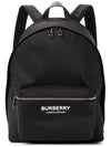 Logo Print Nylon Backpack Black - BURBERRY - BALAAN 2