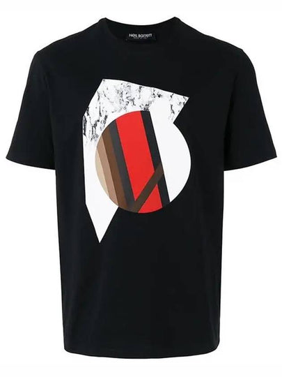 Multicolor Symbol TShirt BJT182E E548S 1076 - NEIL BARRETT - BALAAN 2