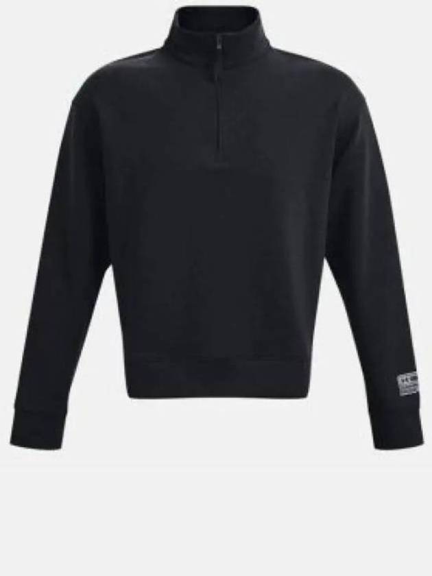 Summit Knit Half Zip Sweatshirt Black - UNDER ARMOUR - BALAAN 2