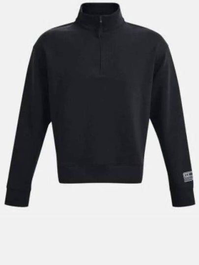 Summit Knit Half Zip Sweatshirt Black - UNDER ARMOUR - BALAAN 2