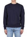 Lens Wappen Cotton Knit Top Navy - CP COMPANY - BALAAN 3