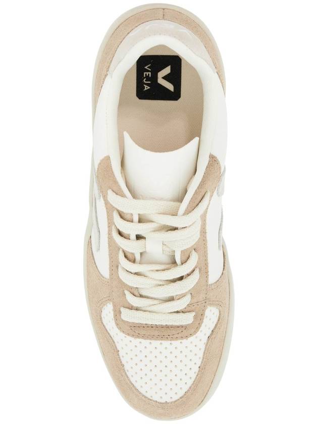 V 10 Chromefree Leather Low Top Sneakers White Natural Sahara - VEJA - BALAAN 3