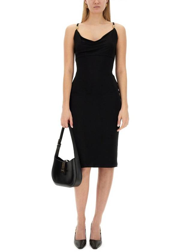 midi dress 1008745 1A101831B000 BLACK - VERSACE - BALAAN 3