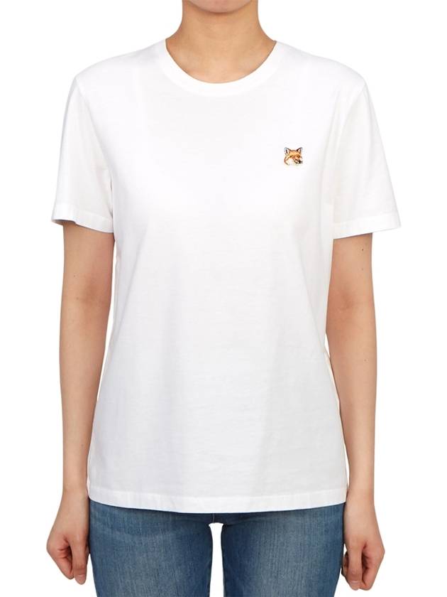 Fox Head Patch Regular Short Sleeve T-Shirt White - MAISON KITSUNE - BALAAN 2