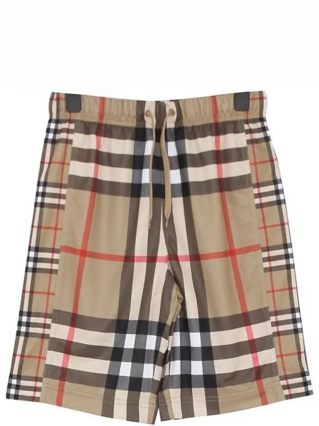 Kids Vintage Check Mesh Shorts Beige - BURBERRY - BALAAN 2