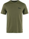 Men's Abisko Wool Logo Short Sleeve T-Shirt Laurel Green - FJALL RAVEN - BALAAN 1