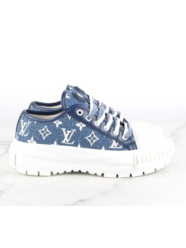 LV Squad Denim Sneakers 37 5 245 - LOUIS VUITTON - BALAAN 7