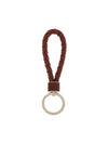 Intrecciato Leather Key Holder Barolo - BOTTEGA VENETA - BALAAN 2