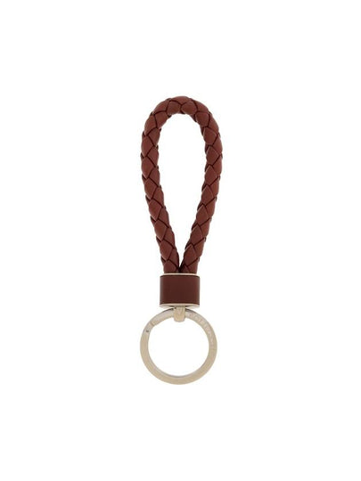 Intrecciato Leather Key Holder Barolo - BOTTEGA VENETA - BALAAN 2