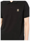 Collar Short Sleeve TShirt Black - BELSTAFF - BALAAN 3