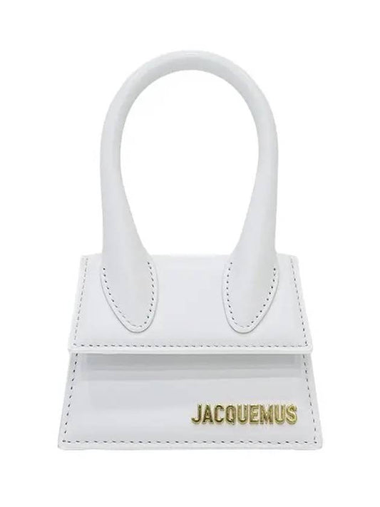 Le Chiquito Moyen Medium Leather Tote Bag White - JACQUEMUS - BALAAN 2