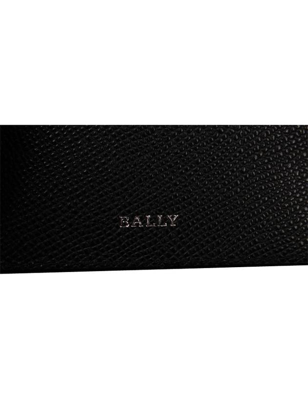 Talder Leather Card Wallet Black - BALLY - BALAAN 9