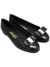 Salvatore Women's Bara Round Toe Ballerina Black - SALVATORE FERRAGAMO - BALAAN 2