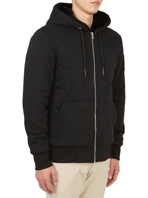 Classic Bunny Zip Up Hoodie Black Lining Black - MOOSE KNUCKLES - BALAAN 7