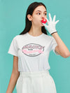 Arounds Short Sleeve T-Shirt White Pink MCSS24HT1PK - MACKY - BALAAN 1