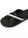 Jabir Stripe Detail Slippers 60266724044 F000 Black - BALLY - BALAAN 8