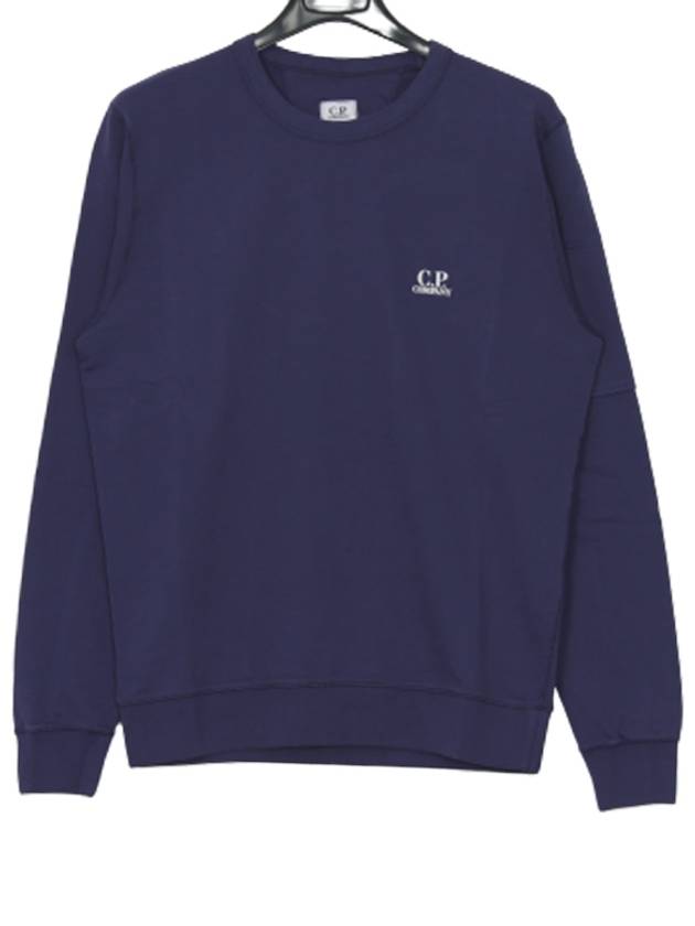 Men's Pocket Navy Round Sweatshirt 08CMSS249A - CP COMPANY - BALAAN 1