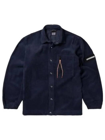 Aries corduroy overshirt navy - ARIES - BALAAN 1