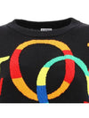 Rainbow Love Logo Knit Top Black - LOEWE - BALAAN 5