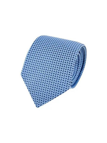 Men s Dot Pattern Silk Tie Sky Blue - EMPORIO ARMANI - BALAAN 1