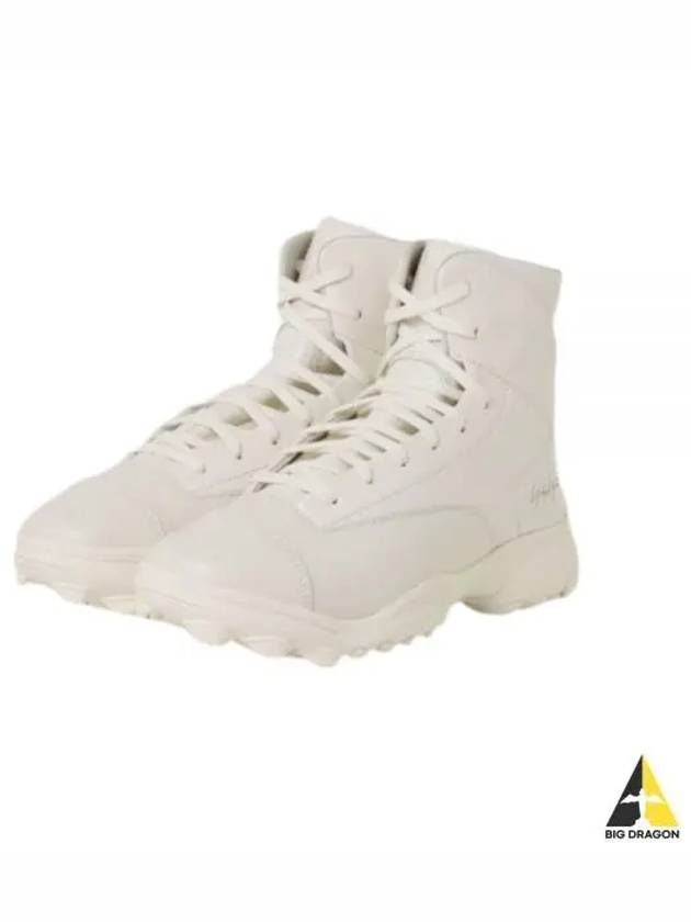 GSG9 Leather High Top Sneakers White - Y-3 - BALAAN 2