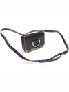 Burberry 8010959 Black Goatskin Vintage Check Silver D Ring Mini Cross Bag - BURBERRY - BALAAN 3