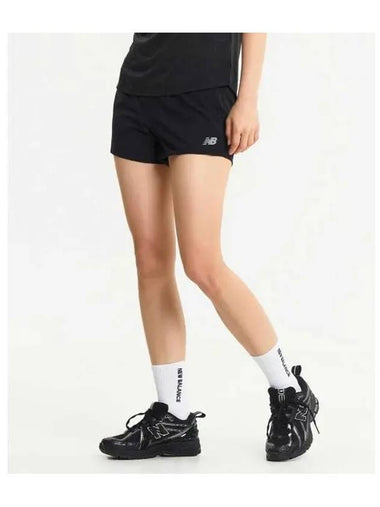 NBNVE4P022 WOMEN RC 3 part short pants BLACK - NEW BALANCE - BALAAN 1