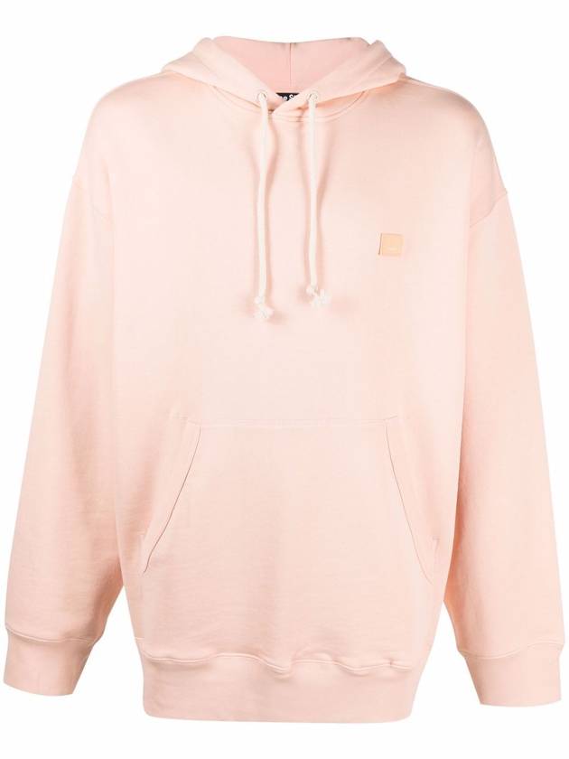 Farrin Face Oversized Hoodie Powder Pink - ACNE STUDIOS - BALAAN 3