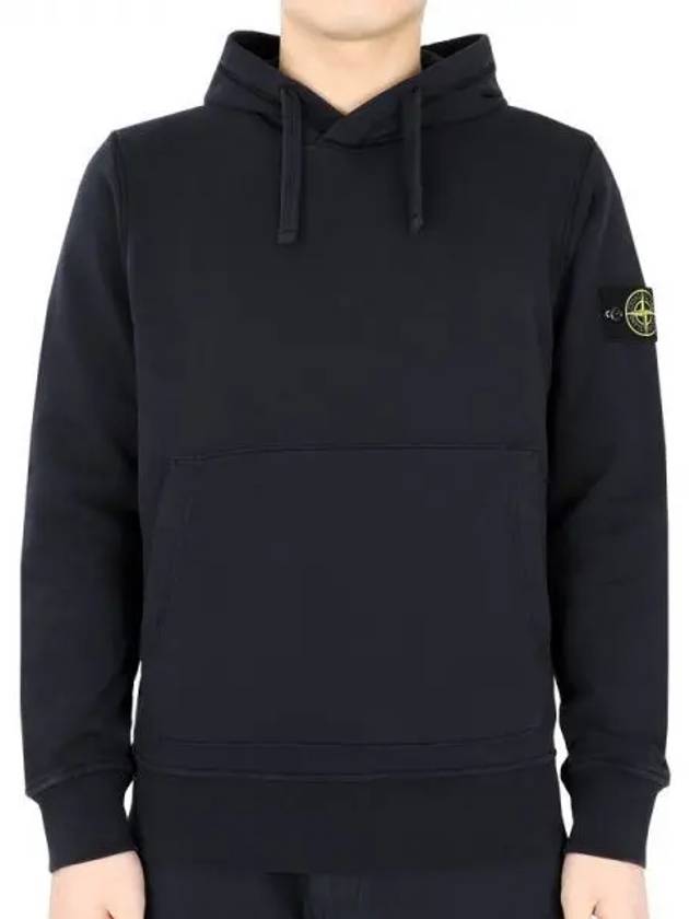 Wappen Patch Classic Fleece Hoodie Navy - STONE ISLAND - BALAAN 2