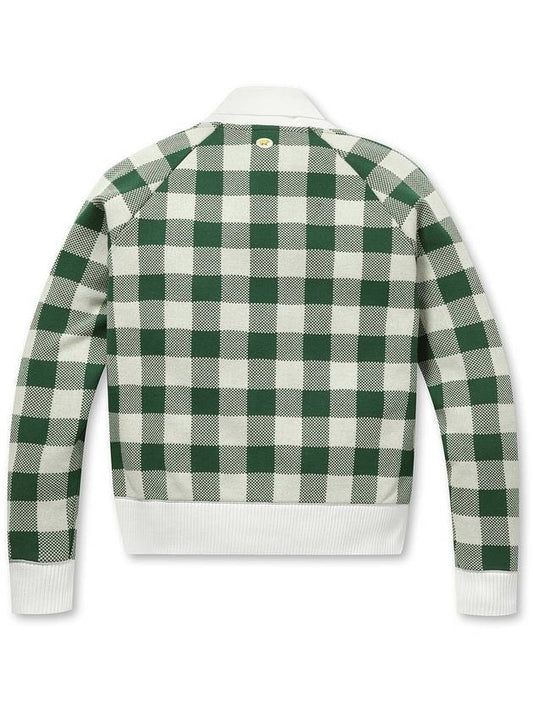 Women s Check Jacquard Raglan Cardigan - JACKNICKLAUS - BALAAN 2