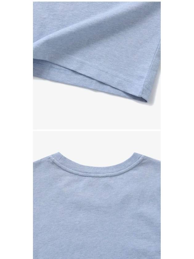 Logo Print Short Sleeve T-Shirt Skyblue - A.P.C. - BALAAN 4