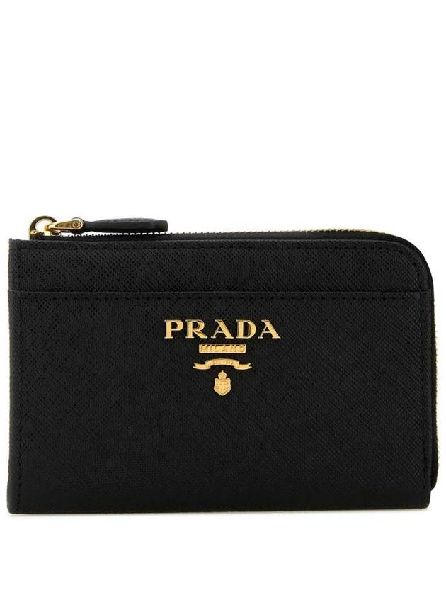 Saffiano Keychain Card Wallet Black - PRADA - BALAAN 2