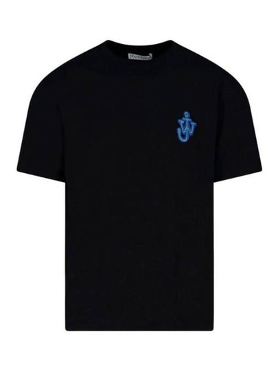 Anchor Patch Cotton Short Sleeve T-Shirt  Black - JW ANDERSON - BALAAN 2