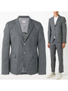 Gamma Blue Button Blazer Jacket Gray - MONCLER - BALAAN 2