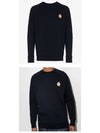 All Right Fox Patch Sweatshirt Navy - MAISON KITSUNE - BALAAN 5