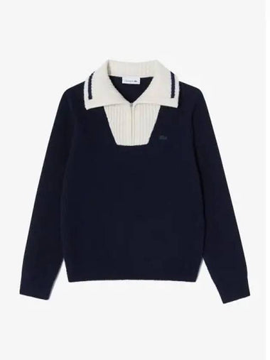 Women s booklet half zip up sweater AF707E 54N HD domestic product GQ2N24092437987 - LACOSTE - BALAAN 1