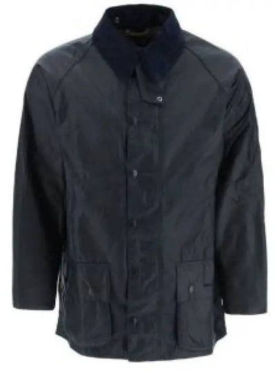 Men's Beaufort Wax Jacket Navy - BARBOUR - BALAAN 2