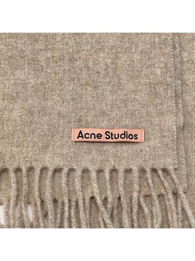 Oatmeal melange oversized fringe muffler CA0209 - ACNE STUDIOS - BALAAN 5