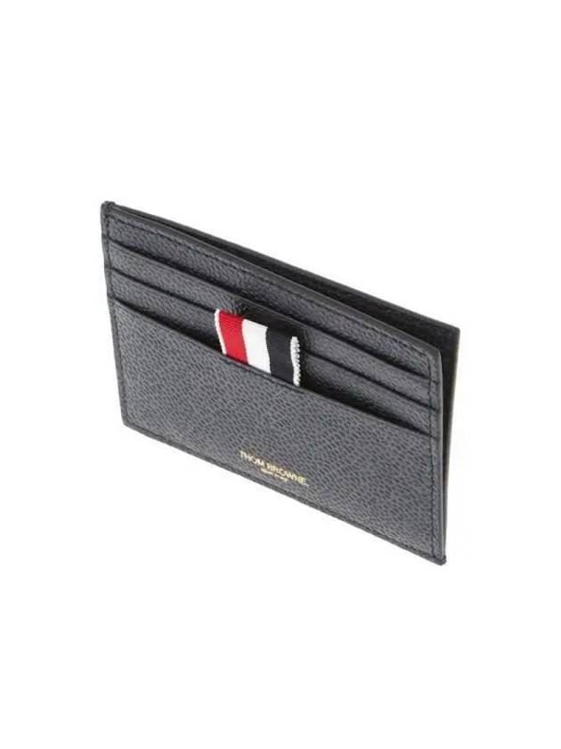 Pebble Grain Anchor Card Wallet Navy - THOM BROWNE - BALAAN 6